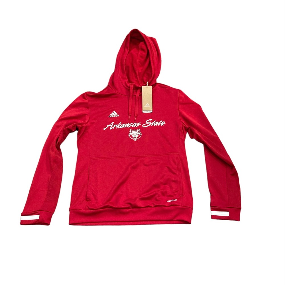 Arkansas State Red Wolves Adidas Women’s Pullover Hoodie Sweatshirt‎ Small